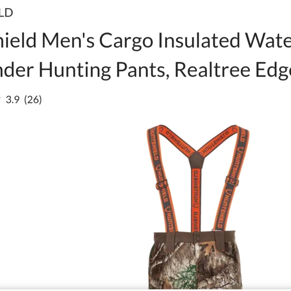 REALTREE MENS HUNTSHIELD INSULATED  WATERPROOF CARGO CAMO PANTS - Picture 10 of 11